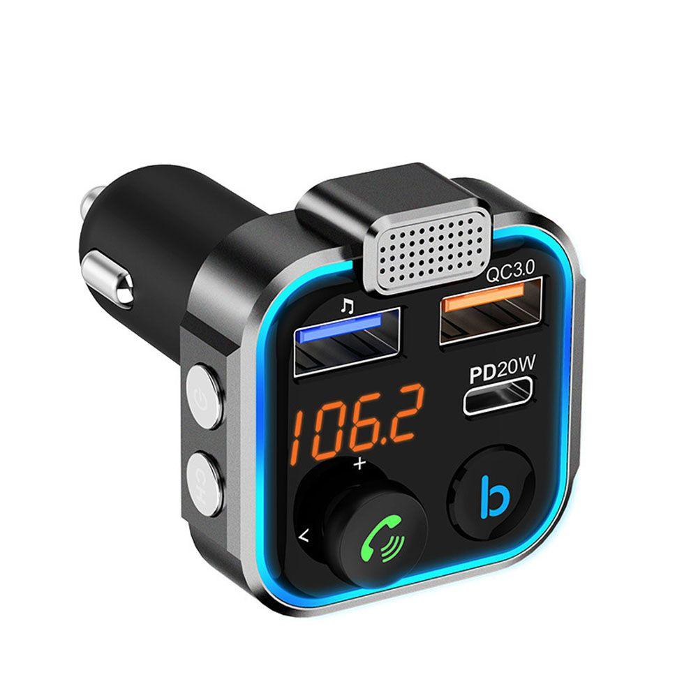 Cục Sạc Nhanh Không Dây Kiêm Máy Nghe Nhạc MP3 Cổng Sạc USB Cho Xe Hơi