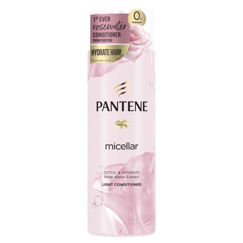 Dầu Xả Pantene Micellar Light Conditioner Hương Hoa Hồng 530ml