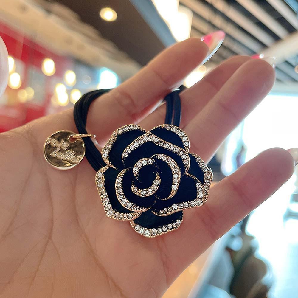 VANES1 Dây Cột Tóc Thiết Kế Đơn Giản Thời Trang Theo Phong Cách Hàn Quốc