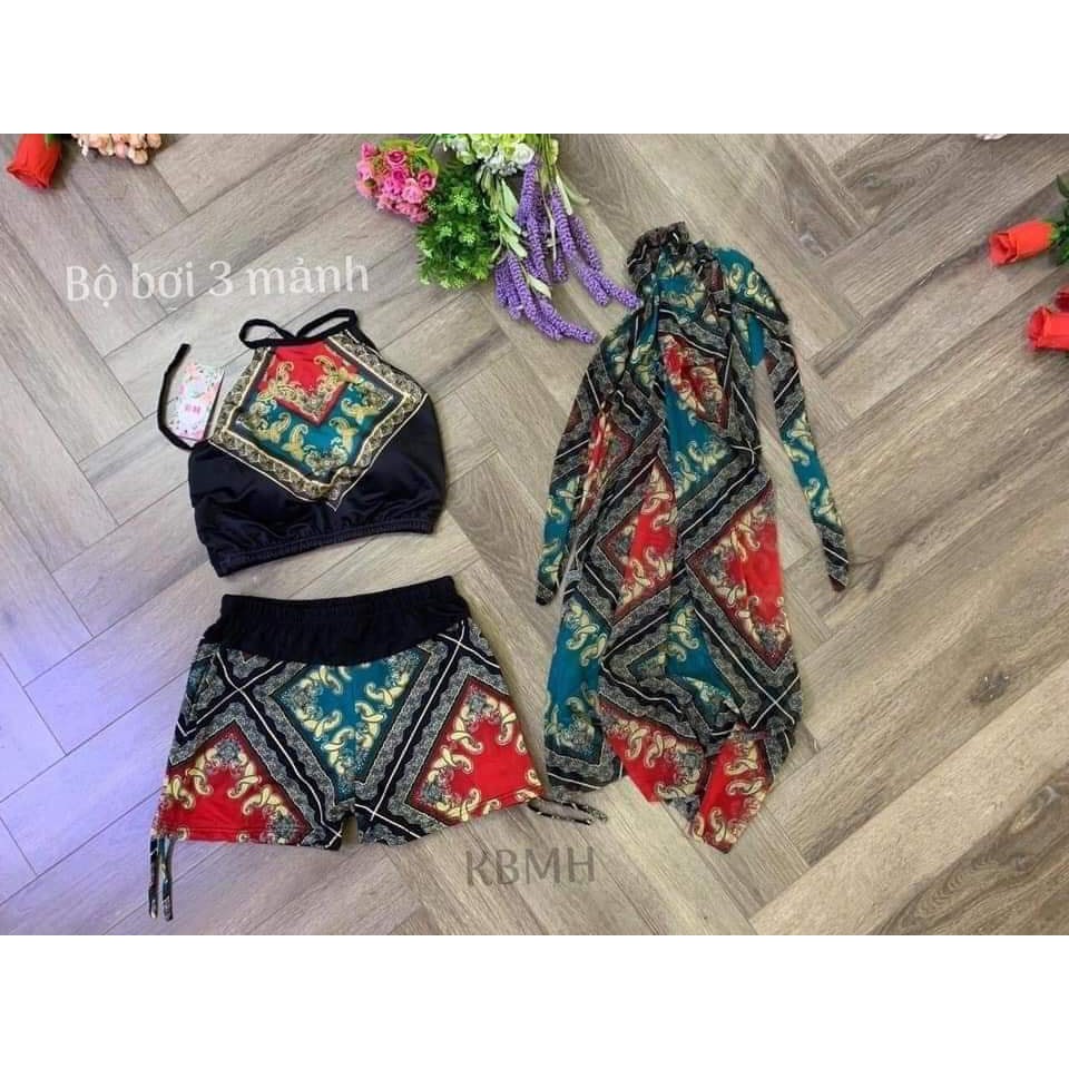 BỘ Đồ Bơi Bikini 3 Chi Tiết Họa Tiết Thổ Cẩm | BigBuy360 - bigbuy360.vn