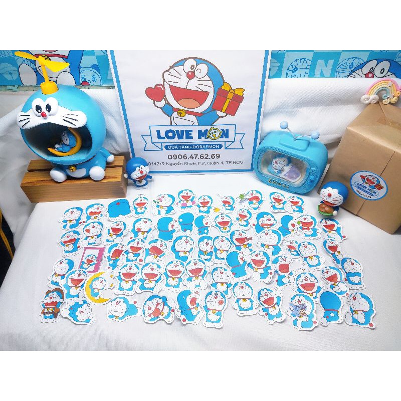 STICKER DORAEMON TRANG TRÍ MIX NHIỀU MẪU NGẪU NHIÊN