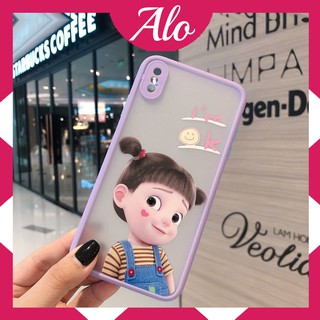 Ốp lưng iphone che cam bảo vệ camera I'm OK con Gái 6/6s/7/8/plus/x/xs/xr/xs max/11/pro/pro max/12 - Alo Shop