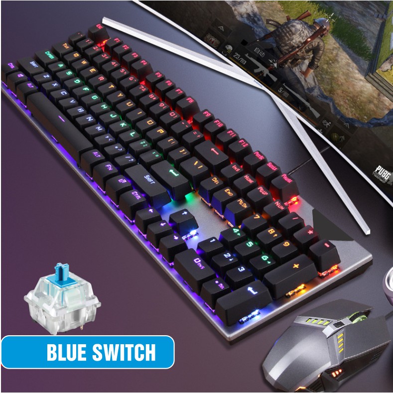 Phím cơ chơi game, phím cơ giá rẻ Forev Q 302 18 chế độ LED, chuyên game LOL, PUBG chống nước | BigBuy360 - bigbuy360.vn