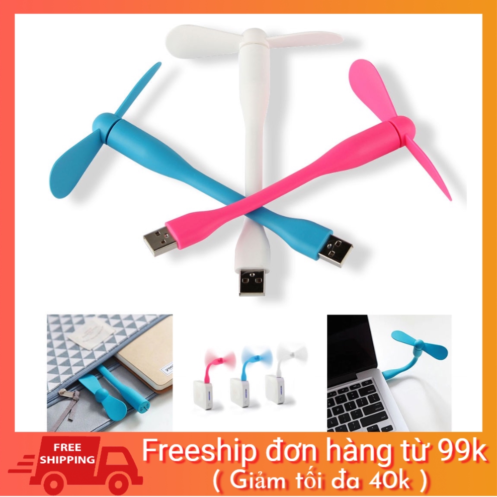 Quạt usb mini 2 cánh rời siêu mát cổng usb