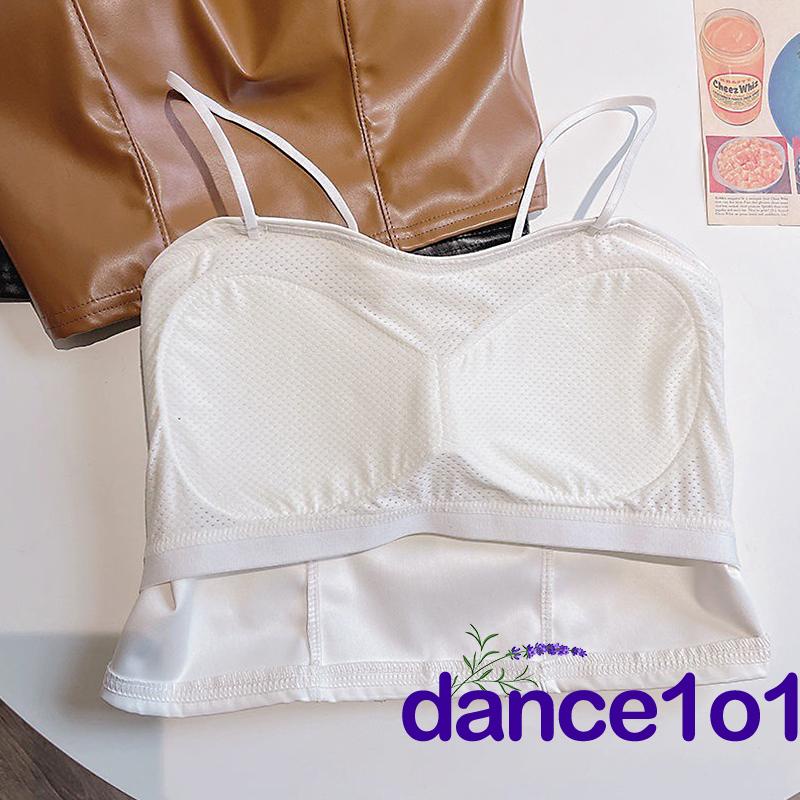 Áo hai dây da màu trơn không gọng thời trang cho nữ