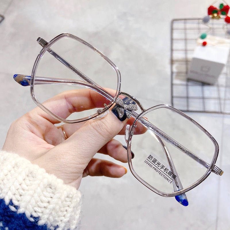Mắt Kính Gọng Đa Giác Trong Suốt Chống Ánh Sáng Xanh Thời Trang Cho Nam Nữ Jz2061 | BigBuy360 - bigbuy360.vn