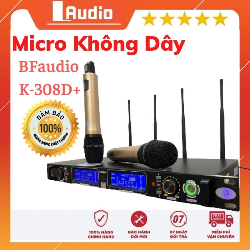 Micro Karaoke , Nhạc Sống BFaudio K-308D+ , Hát Loa Kẹo | Cao Cấp 2021 [FREESHIP] Toàn Đất Nước VN