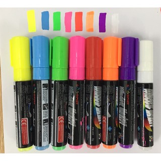 Bút dạ quang đa năng viết bảng 8mm (1 hộp 8 màu)