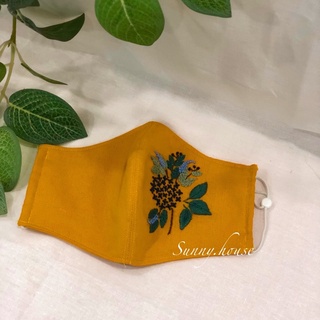 Khẩu trang/khẩu trang thêu/Khẩu trang vải Linen thêu tay.