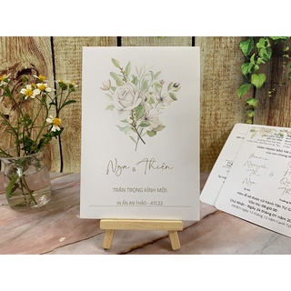 ATC22 - Thiệp cưới ĐƠN GIẢN - giao từ 30 thiệp (nội dung khách gửi) - Đọc kỹ mô tả