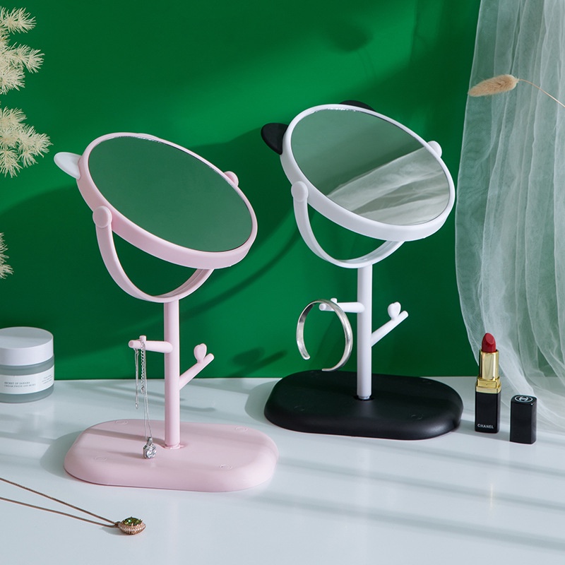 Gương tròn trang điểm có chổ để trang sức - BX2933