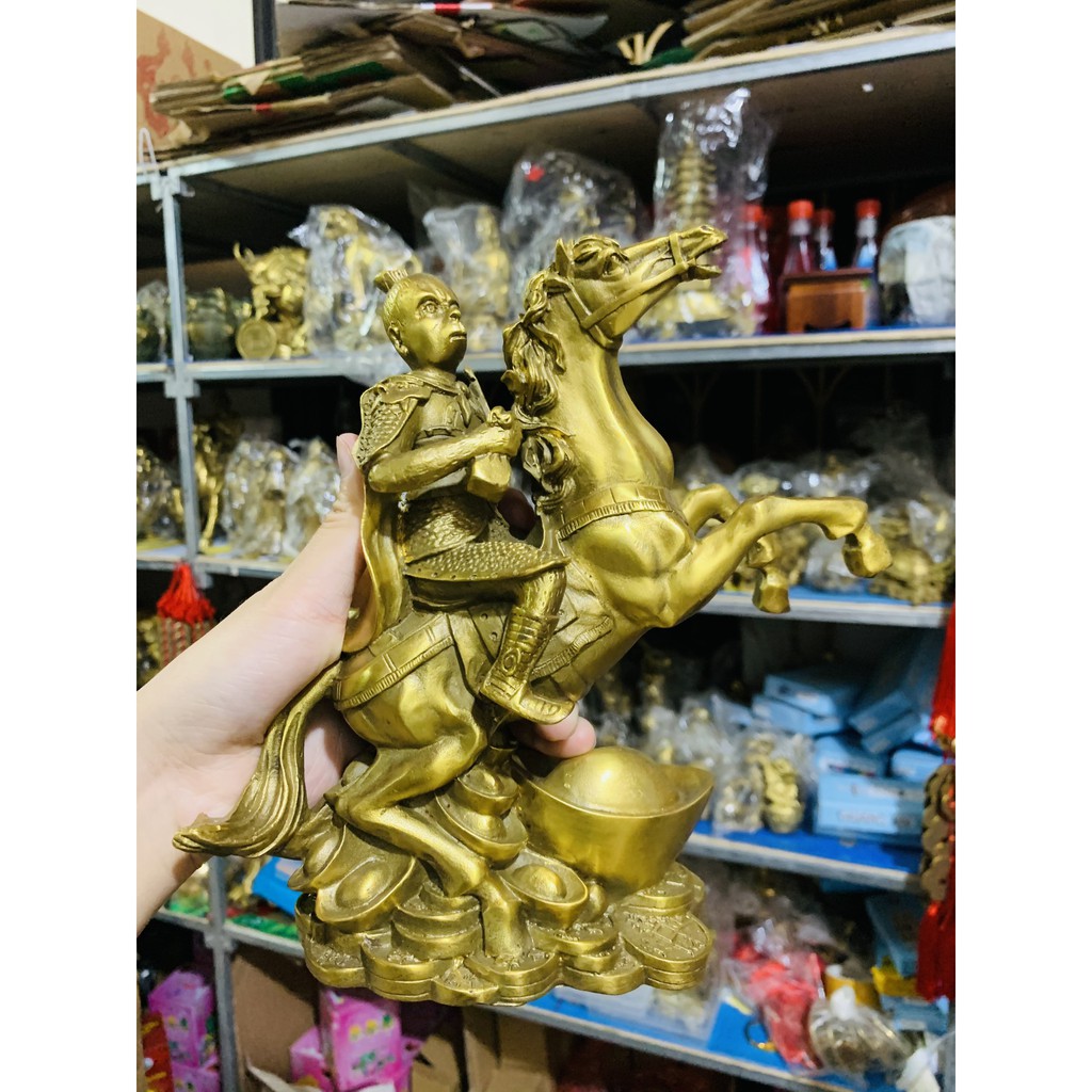 Mã Thượng Phong Hầu Cầu Danh Vọng Thăng Tiến Khỉ Cưỡi Ngựa vật phẩm phong thuỷ bằng đồng