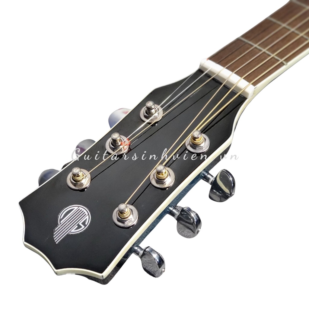 Đàn Guitar Acoustic Gỗ Còng Cườm Sơn Sunbrush Cao Cấp, Tặng Kèm Full Phụ kiện