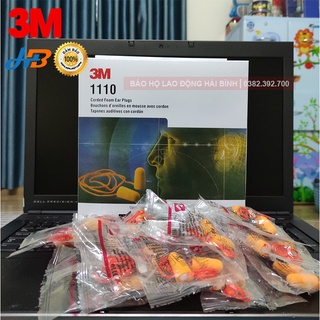 Nút bịt tai chống ồn công nghiệp 3M 1110. Nút bịt tai Silicone cao cấp