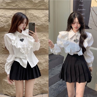 Áo Sơ Mi Tay Dài Dáng Ôm Phong Cách Hàn Quốc Thời Trang Cho Nữ