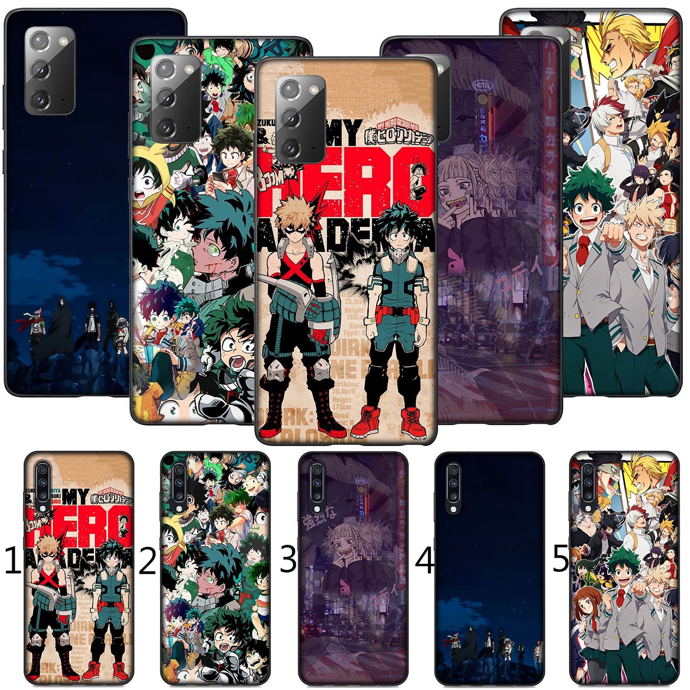Samsung Galaxy S21 Ultra S8 Plus F62 M62 A2 A32 A52 A72 S21+ S8+ S21Plus Casing Soft Silicone Phone Case Academy My Hero Academia Cover