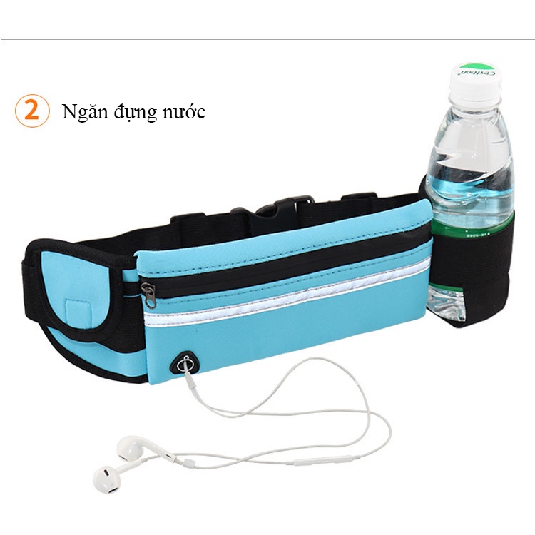 Túi Đeo Hông Chạy Bộ Túi Đeo Bụng Đựng Chai Nước Tập Thể Dục Thể Thao 55k