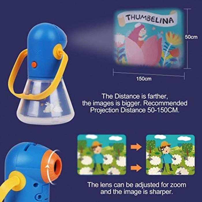 Đèn Pin Chiếu Chuyện Tặng Kèm Pin Và File Nghe Anh Việt - Đồ Chơi Sáng Tạo Cho Bé - Mideer Story Torch