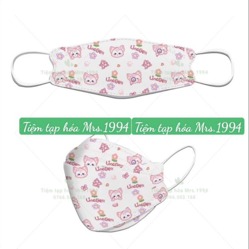 (Cartoon Hoạt Hình) Túi Zip 10 cái khẩu trang KF94 cartoon hoạt hình