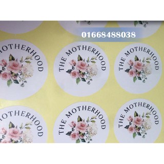 Sticker decan giấy tròn 5cm - 1000 chiếc