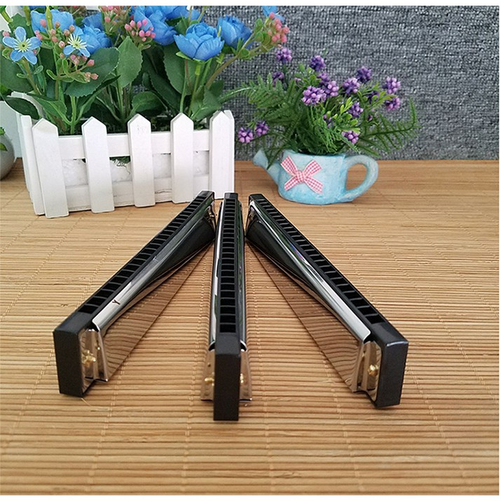 KÈN HARMONICA 24 LỖ CAO CẤP GG24 ( BẠC) - Hàng có sẵn