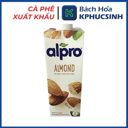 Sữa hạnh nhân nguyên chất bổ sung dInh dưỡng hIệu Alpro 1l thơm ngon KPHUCSINH - Hàng Chính Hãng