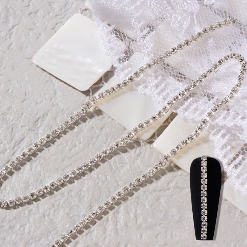 Dây xích đá trang trí móng tay