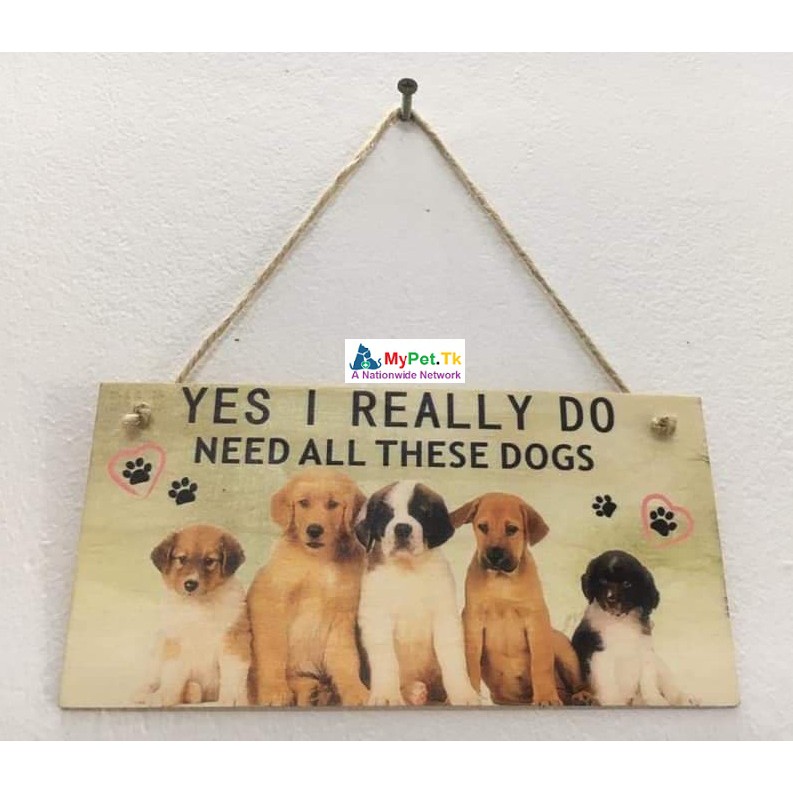 Tranh Các Giống Chó Treo Tường, Cửa Trang Trí Shiba, Alaska, Bulldog