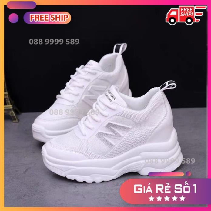 Giầy thể thao nữ độn đế chữ M