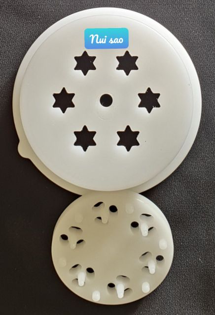 Khuôn cho máy làm mì Philips - Nui sò sao súp