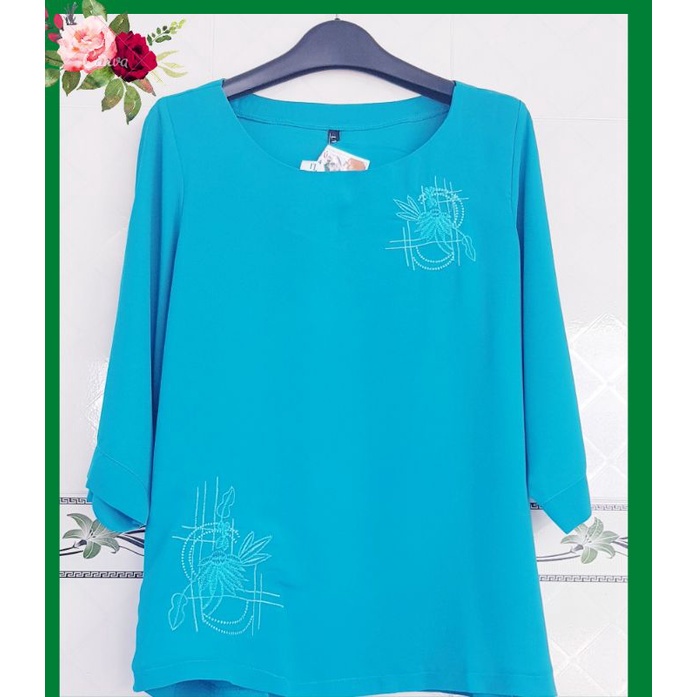 Áo Lụa nữ trung niên trẻ trung, sang trọng, duyên dáng, size từ 57 đến 67 kg