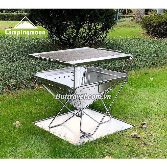 Bếp nướng du lịch cao cấp MT045- Bếp nướng gấp gọn Campingmoon Bụi Travel