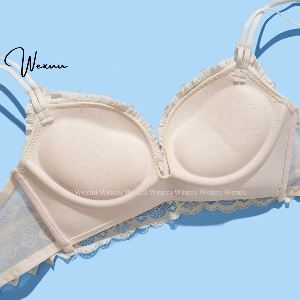Áo lót nữ ren Wexuu Design thiết kế không gọng đệm dày nâng ngực gợi cảm, có lỗ thông hơi - AV26