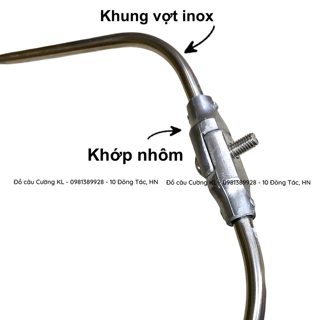 Vành vợt câu cá Inox CC