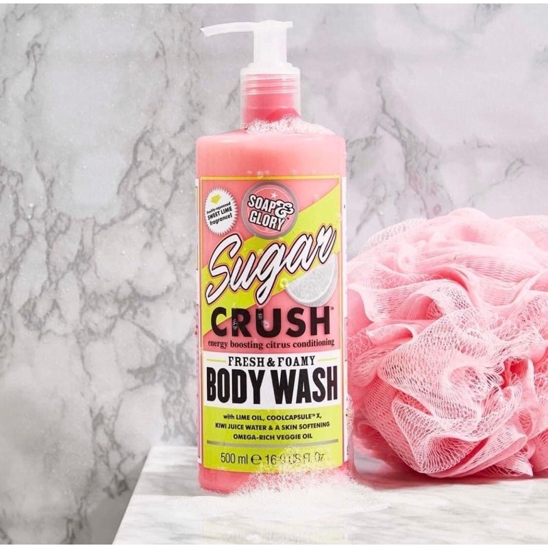 Sữa tắm Soap & Glory Sugar Crush Body Wash 500ml - Sữa tắm tẩy da chết số 1
