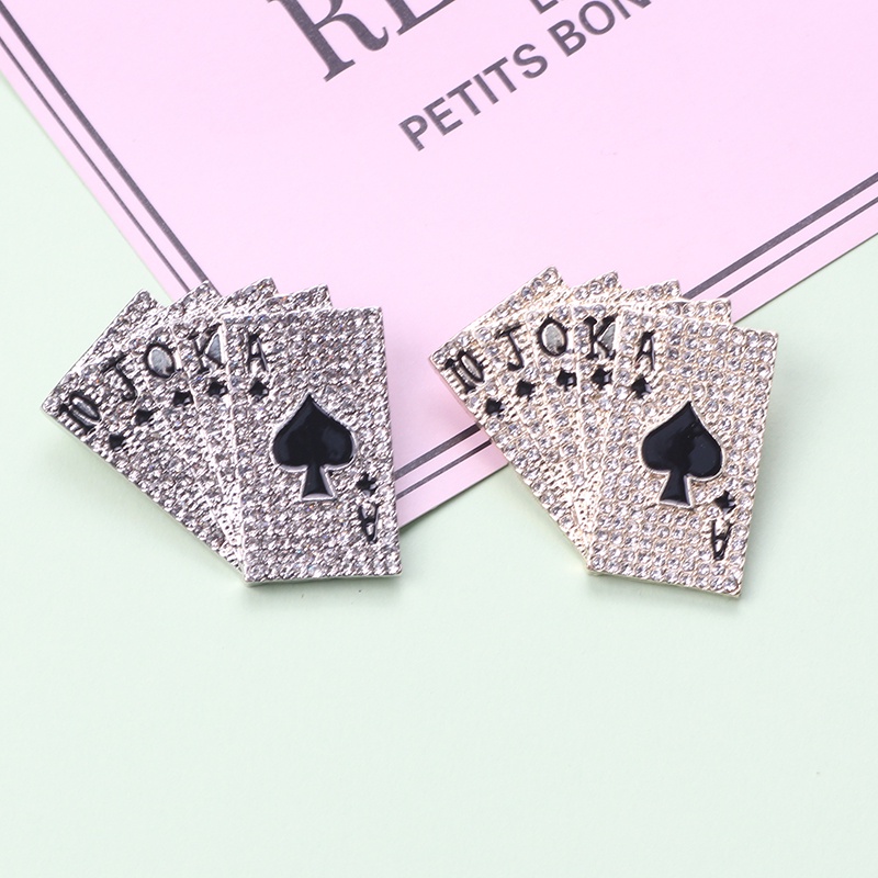 Ghim Cài Áo Hình Bài Tây Đính Đá Lấp Lánh Thiết Kế Thời Trang Cho Nữ 10 J Q k a 2022