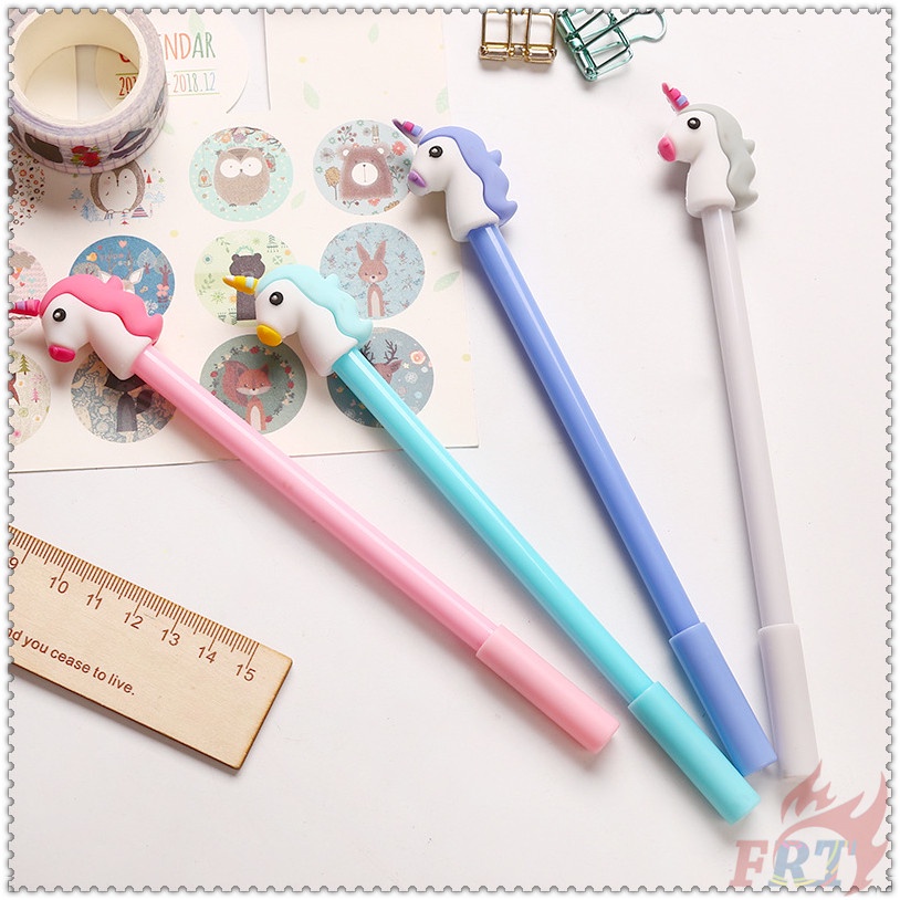 ❀ Bút Gel Kỳ Lân Series 01 ❀ 1 Bút Mực Đen Họa Tiết Hoạt Hình
