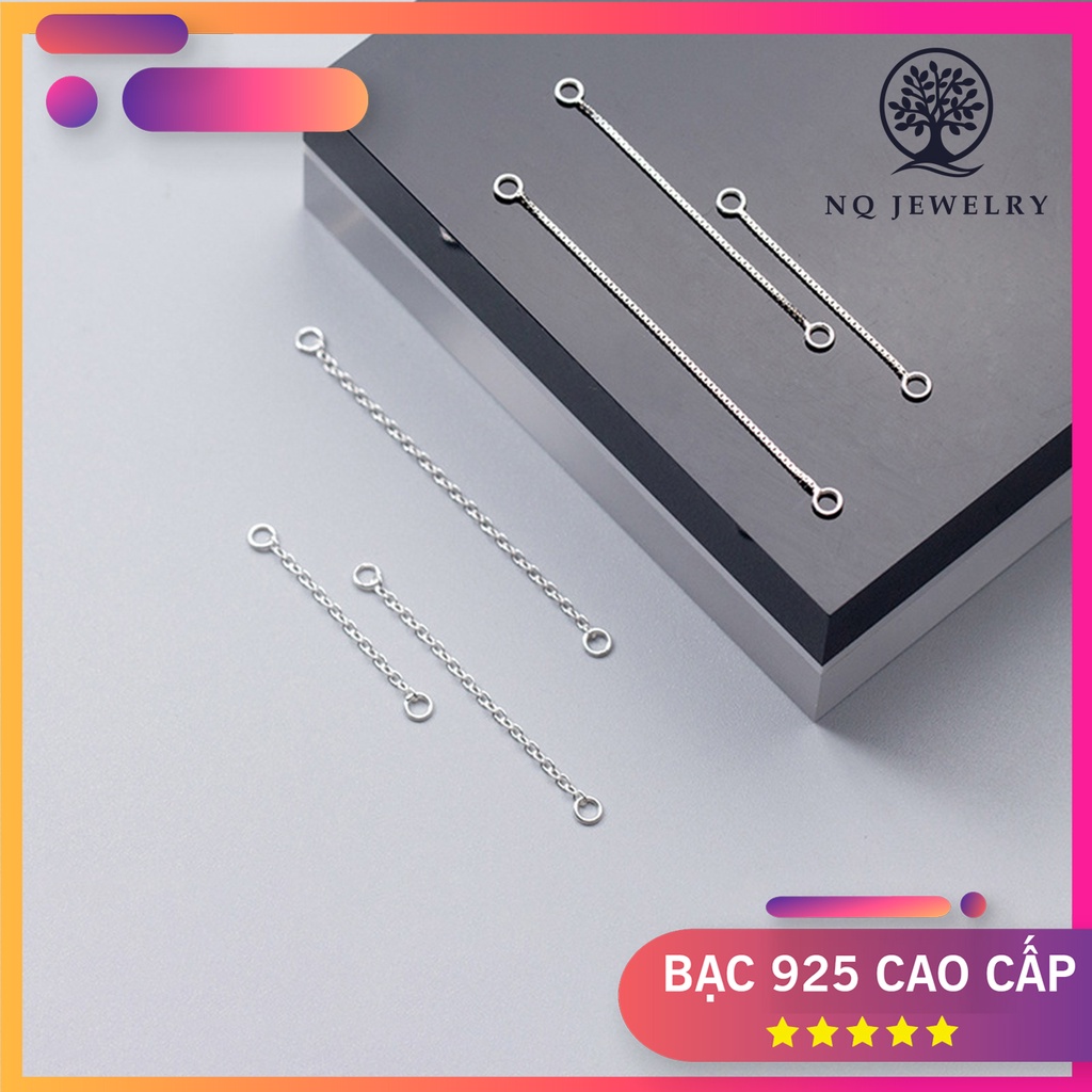 Charm bạc dây xích trang trí