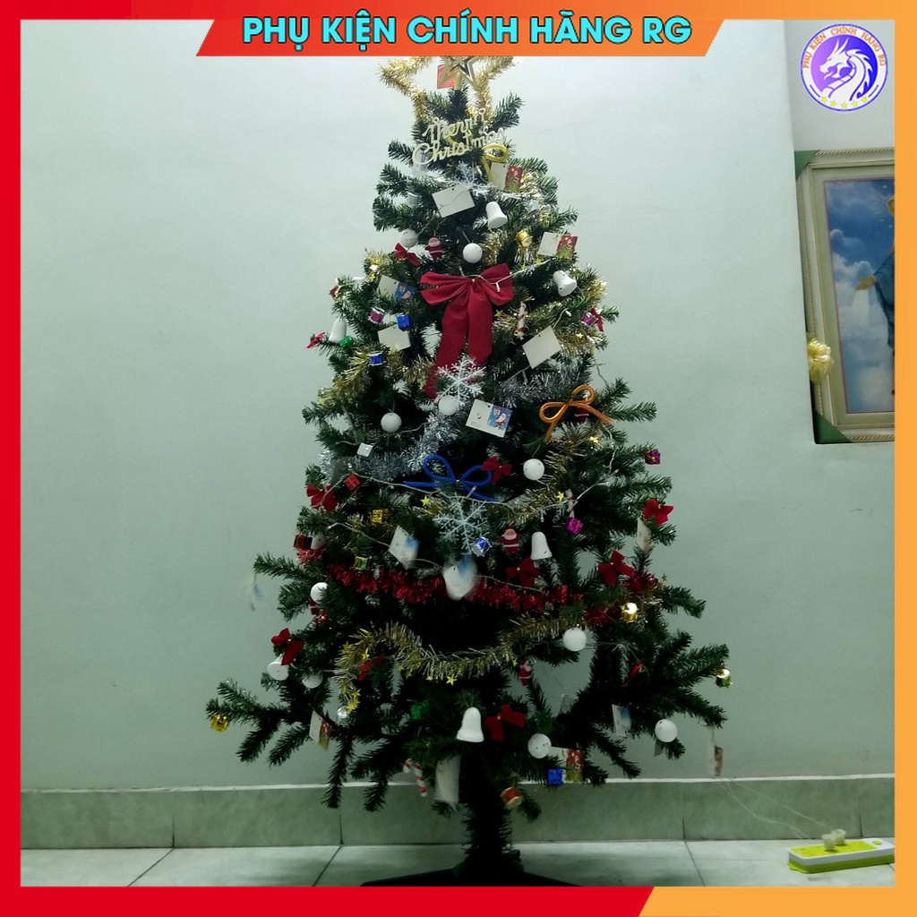 Cây thông noel 1m5 tặng kèm bộ phụ kiện trang trí giáng sinh cực đẹp