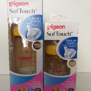 Bình sữa PPSU cổ rộng Pigeon