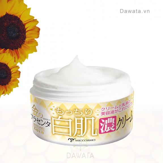 [HÀNG NHẬT][QUÀ]KEM DƯỠNG TRẮNG DA ĐẬM ĐẶC TINH CHẤT PLACENTA VÀNG – MICCOSMO WHITE LABEL PLACENTA RICH GOLD CREAM