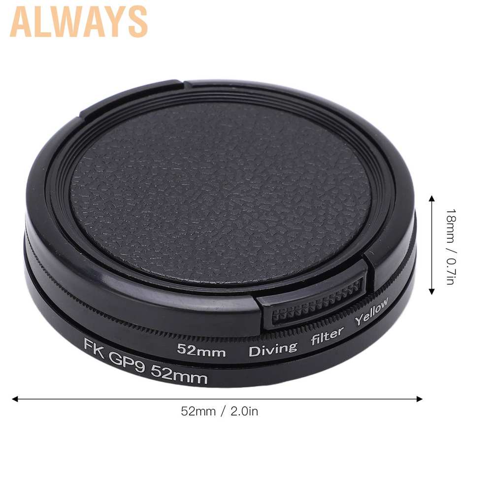 Bộ lọc ống kính máy ảnh màu vàng 52mm cho HERO 9 Action | BigBuy360 - bigbuy360.vn