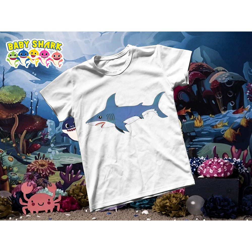 Áo thun Cotton Unisex - Movie - Baby Shark - Mami shark