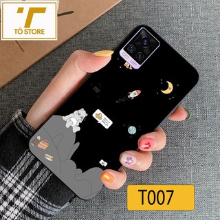 [ HÀNG MỚI ] Ốp lưng điện thoại Vivo V20 in hình siêu dễ thương, chất liệu kính cường lực, sang trọng, cao cấp.