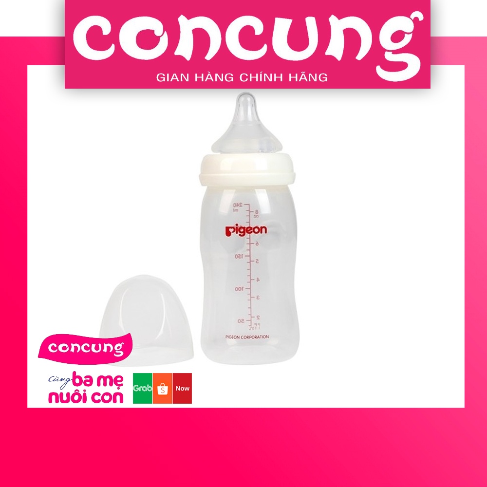 Bình Sữa Pigeon Cổ Rộng PP Plus 160ML/260ML 👨‍👩‍👧 FREE SHIP 👨‍👩‍👧 🌻 HÀNG NHẬP KHẨU🌻
