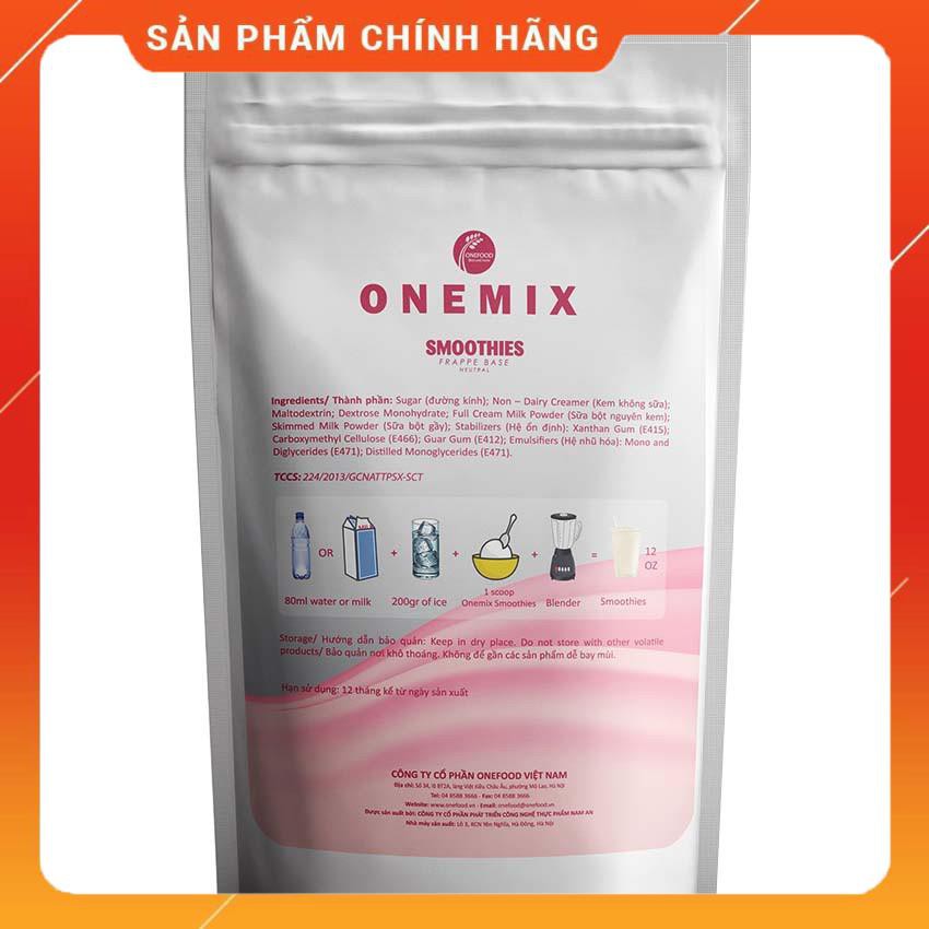 Bột Mix (Bột Frappe) OneMix Smoothies - túi 1kg  - Hàng chính hãng