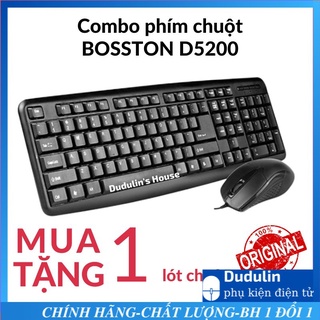 Combo phím chuột bosston d5200 có dây, bộ phím chuột máy tính có dây bosston d5200 chính hãng