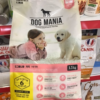 Thức ăn hạt cho chó con Dog Mania 1,5 kg (Hàn Quốc)