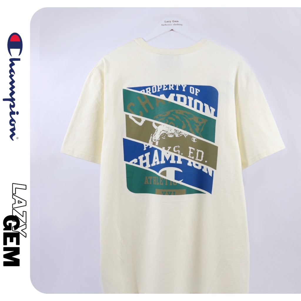 Áo Thun Champion Heritage SPLICED LOGOS - CHÍNH HÃNG 100% ĐƯỢC NHẬP TRỰC TIẾP TỪ WEB MỸ