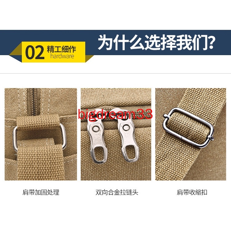 Túi Canvas đeo chéo phong cách Vintage | BigBuy360 - bigbuy360.vn